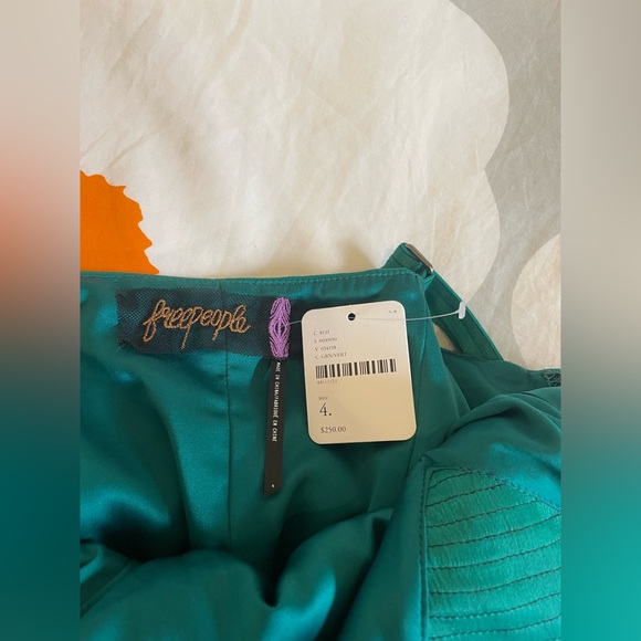 Free people, turquoise bustier bodycon, size 4 - Picture 9 of 10